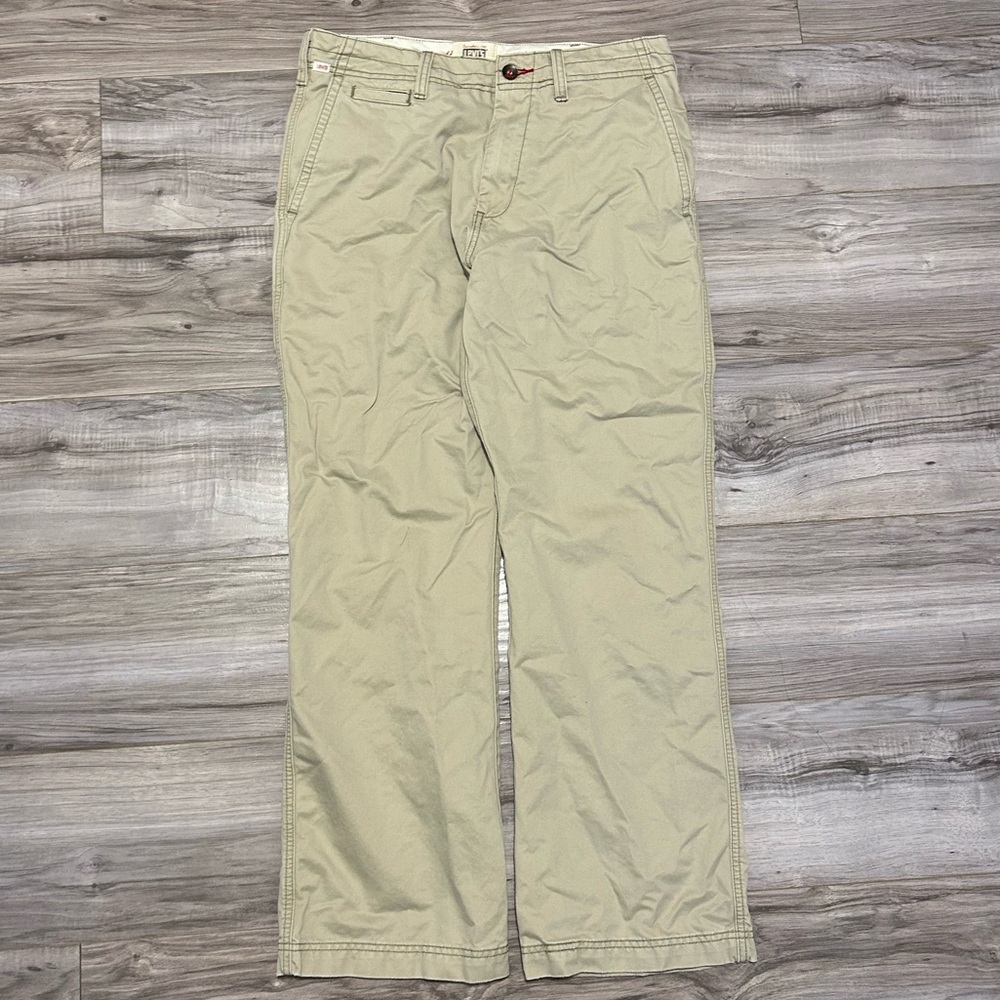 Vintage Y2k Low Boot Cut Levi Tab Twills Tan Baggy Pants